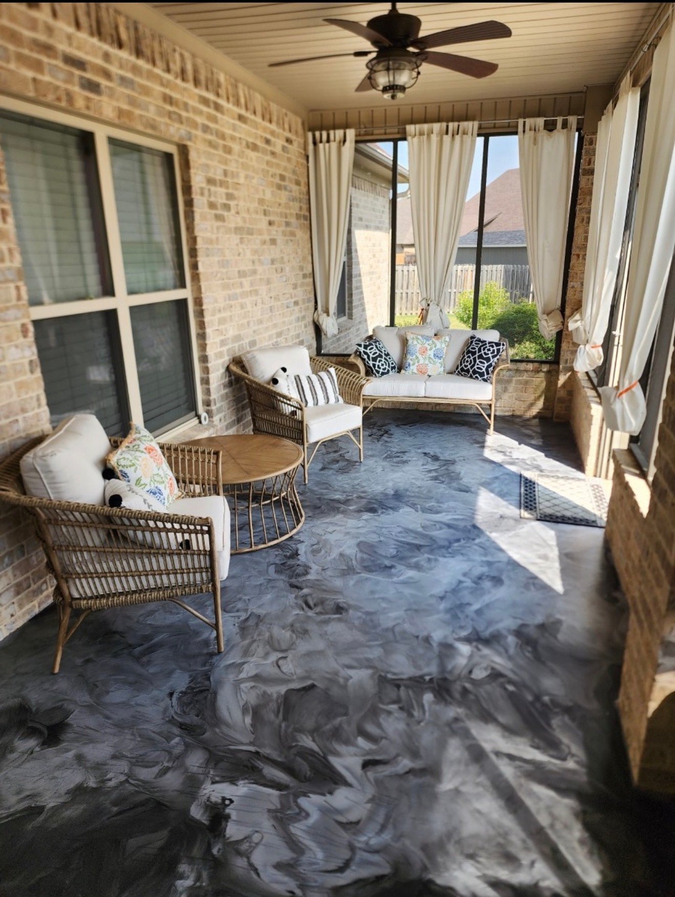 Suelo EPOXY metálico gris
